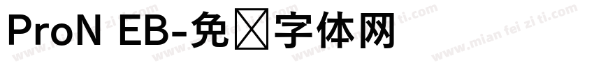 ProN EB字体转换